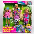 Brandneu in Verpackung 1991 Mattel Barbie Puppe Sharin' Sisters Stacie und Skipper Geschenkset #5716