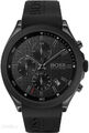 HUGO BOSS HERREN VELOCITY UHR HB1513720 SCHWARZ KAUTSCHUK - GARANTIE - UVP 29...