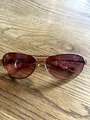 FOSSIL Damen Sonnenbrille Kupfer Pilotenbrille
