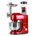 Küchenmaschine Rühr Teig Knetgetät Fleischwolf Standmixer 2000W Edelstahl 5L Rot