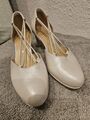 Gabor Perlmutweiße Pumps Brautschuhe Hochzeit Gr.4, 37 Wie Neu