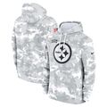 NEU Fit Adult Football-Fan-USA-Salute to Service Arctic Camo Pullover Hoodie