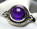 Ring 925 Sterling Silber mit echtem Amtehyst Cabochon SONDERPREIS NEU*