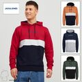 Original JACK & JONES Herren Hoodie Design Kapuzenpullover mit Print JJEREID