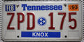 USA Nummernschild Tennessee Auto Kennzeichen US Car License Plate Schild ZPD 175