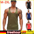 Herren Sport Fitness Tank Top Gym Muskelshirt Bodybuilding T-Shirt Unterhemd -