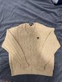 Polo Ralph Lauren Cable Knit Wool - STRICKPULLOVER, Gr. L- Wie Neu-Vintage