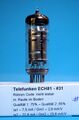 2x ECH81, bei Telefunken produziert, eine Siemens gelabelt #31&32