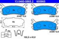 ATE Bremsbelagsatz, Scheibenbremse 13.0460-5865.2 für MAZDA