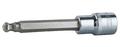 KS TOOLS 1/2" CHROMEplus Bit-Stecknuss Innensechskant,Kugelkopf, lang, 10 mm,...