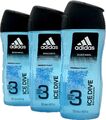 3x Adidas - ICE DIVE - Duschgel Männer Duschzeug 3in1 (3x 250ml)