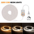 Neon COB LED Streifen 230V Dimmbar Stripe Leiste Band Lichterkette Lichtschlauch