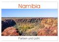 Namibia - Farben und Licht (Wandkalender 2025 DIN A2 quer), CALVENDO Monatskalen