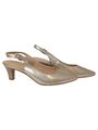 GABOR Beige Pumps Slingback Leder/Synthetik Gr.37