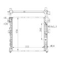 1x Kühler, Motorkühlung NRF 59342 passend für SSANGYONG