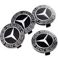 4 x Mercedes-Benz Nabendeckel Radnabenkappen Nabenabdeckung 75mm New DE