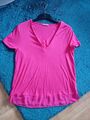 Sommer T-shirt von ORSAY in Pink Gr.M Ausschnitt Taft abgesetzt,genauso am Bund 