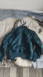 Alpha Industries MA-1 D-Tec Bomberjacke in deep petrol, Größe L