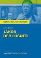 Jakob der Lügner von Jurek Becker. Textanalyse und ... | Buch | Zustand sehr gut