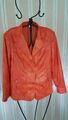 Velvet Blazer in knalligem orange Wildleder Optik Gr.38 NEUWERTIG