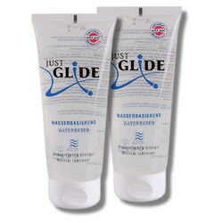 Just Glide 2 x 200 ml Gleitgel Gleitmittel Gleitcreme Aqua Gel ohne Aroma