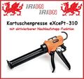 IRION Kartuschenpresse EXCEPT Silikonpresse Auspresspistole für 310ml Kartuschen