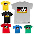 EAKS® Kinder T-Shirt "Fliegender Fußball" Kids Shirt Jungen Deutschland EM WM