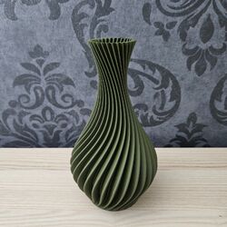 ☆ Dekovase / Vase für Trockenblumen / Spiralvase / Tischdeko ☆