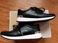 MICHAEL KORS ALLIE TRAINER Sneaker Gr. 38 Schwarz Echt Leder Damen TOPZUSTAND