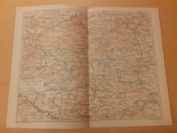 Landkarte Steiermark um 1895