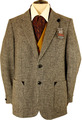 VINTAGE TWEED BOSS AIRLINE 42" GRAU/BLAU MIX SPORT TWEED BLAZER