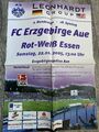 FC Erzgebirge Aue gegen Rot Weiß Essen Plakat Fußball  . 62 X 43 cm 22.01.2005