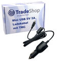 KFZ Ladekabel 5V / 2A mit Mini USB TMC Antenne für TomTom Go 520 Traffic Go 730