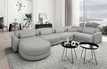 Sofa Leder Wohnlandschaft Designercouch Ledersofa Ledercouch VALENCIA U FORM