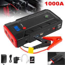 12V Auto KFZ Starthilfe Jump Starter 1000A Ladegerät Booster Powerbank LED PKW 