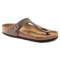 Birkenstock Gizeh BF Nubuk mocca Pantoletten Sandalen Normale Weite 0043751