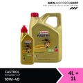 Castrol Power 1 4T 10W-40 Motorradöl API SN JASO MA-2 4+1 Liter = 5 Liter