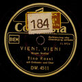 TINO ROSSI Vieni, Vieni / Tchi - Tchi    Schellackplatte  78rpm    S226