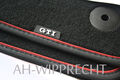 Original VW Golf 7 5G GTI Fußmatten schwarz/rot Velours Textilmatten Design OEM