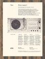 Braun audio 1 - Reklame Werbeanzeige Original-Werbung 1962