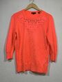 Ted Baker Fabina Pullover Damen Größe 2 | Medium Neon Orange Sweater