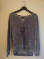 True Religion Damen Bluse Shirt Farbe Grau Größe. S