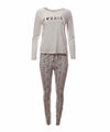 Damen Pyjama Set Schlafanzug Schlafhose + Langarm Oberteil  Morning XL