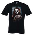 DAY OF THE DEAD FAN MÄDCHEN T-SHIRT - D?a de Muertos Zuckerschädel Ringelblume. S - XXXL