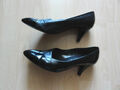 Tolle Vintage Leder Pumps von Gabor, Gr. 40,5 bzw. 7 in Schwarz