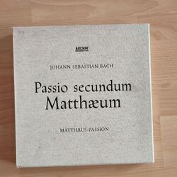 J. S. Bach / Karl Richter, Passio Secundum Matthæum, 4xLP Box Archiv Produktion 