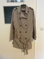 Damen Trenchcoat Beige Janina Gr. 46 Übergröße Jacke Mantel 