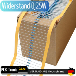 Widerstand 0,25W 1% Widerstände 1/4Watt Metallfilm 0 Ohm- 10M Ohm 50/100 Auswahl