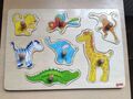 Puzzle Holz Zootiere Goki 1-2 Jahre