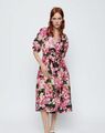 Zara Sommerkleid Mit Blumen Pink Influencer Gr.  L (40/42) Neu Ausverkauft